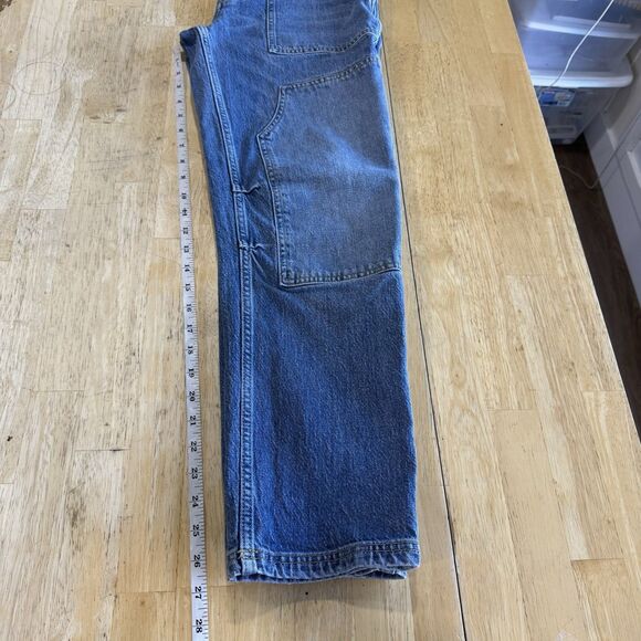 Anthropologie Pilcro The Wanderer Mid-Rise Relaxed Jeans Utility Cargo Size 28 - Picture 10 of 13
